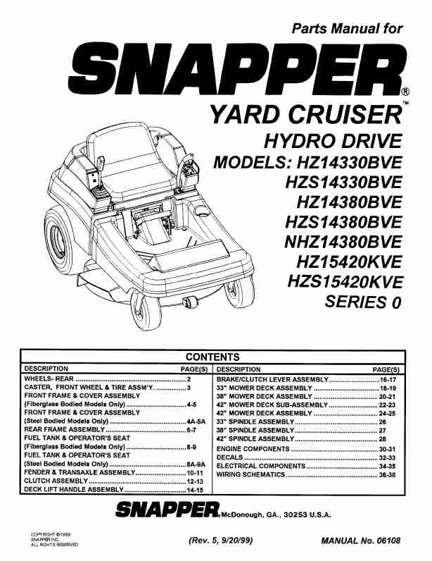 Snapper Lawn Mower HZ15420KVE-page_pdf